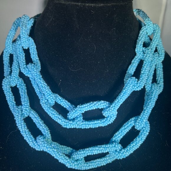 Beaded Chain Statement Necklace - Picture 1 of 4